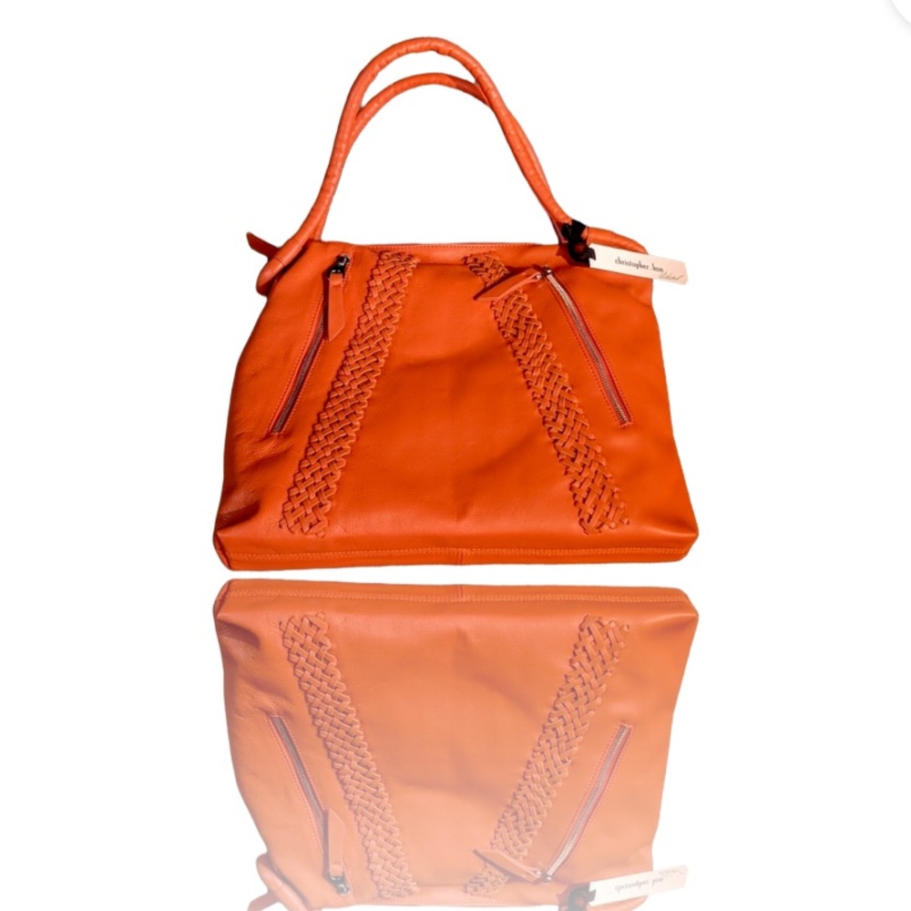 Christopher Kon leather bag with woven leather detail - Picture 3 of 5